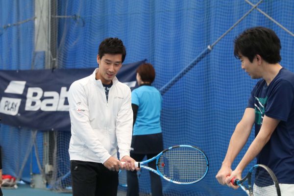 Babolat】杉田祐一プロ、綿貫敬介プロ、ロンギ正幸プロ、【TUTC】佐藤