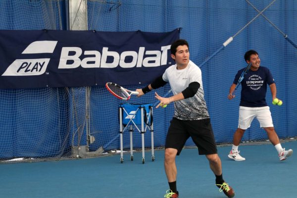 Babolat】杉田祐一プロ、綿貫敬介プロ、ロンギ正幸プロ、【TUTC】佐藤