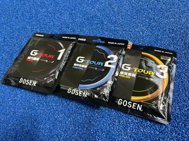 KY_YH さん専用【SX300tour/G2】【ガット張り替】 GOSEN】「勝つ」ためのポリエステルガットG-TOURシリーズ「G-TOUR1